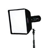 Aurora Softbox Square arretrato 100x100 cm argento