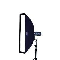 Aurora Softbox Strip arretrato 40x120 cm argento