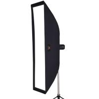 Aurora Softbox Strip arretrato 40x180 cm argento